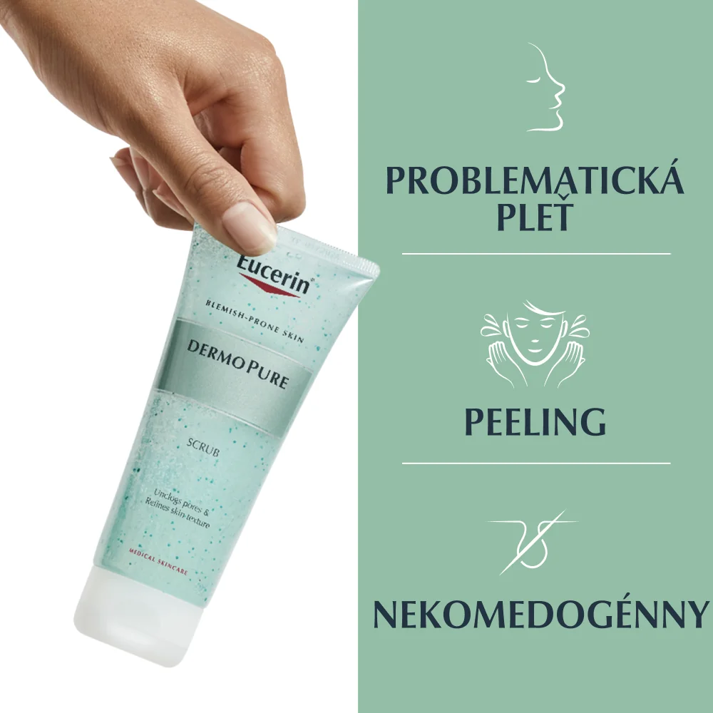 Eucerin DERMOPURE čistiaci peeling 1×100 ml, problematická pleť