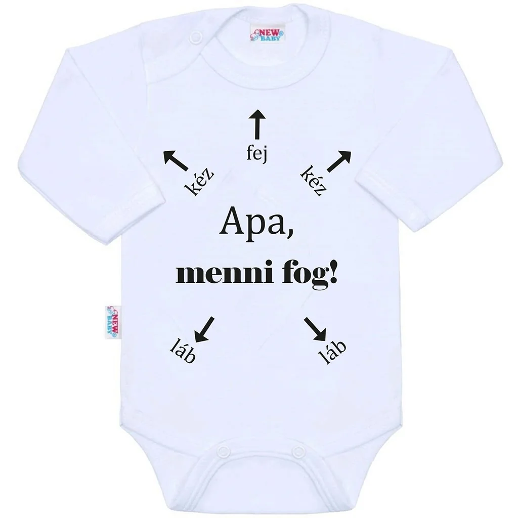 Body s potlačou New Baby Apa, menni fog! 50, 20C40899