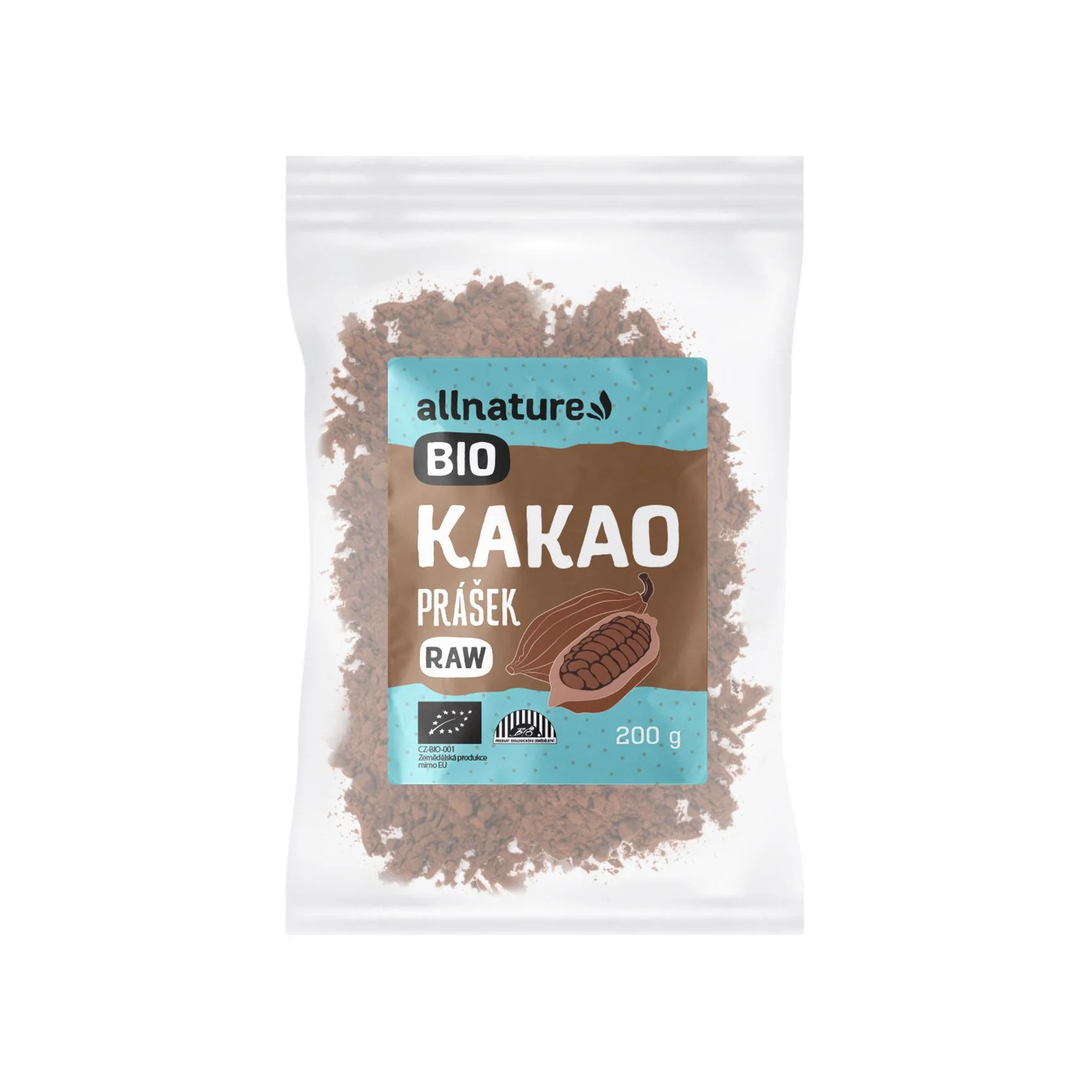 Allnature Kakaový Prášok Bio Raw 200g