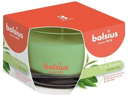 Bolsius Aromatic 2.0 Sklo 90x63mm Green Tea, vonná svíčka