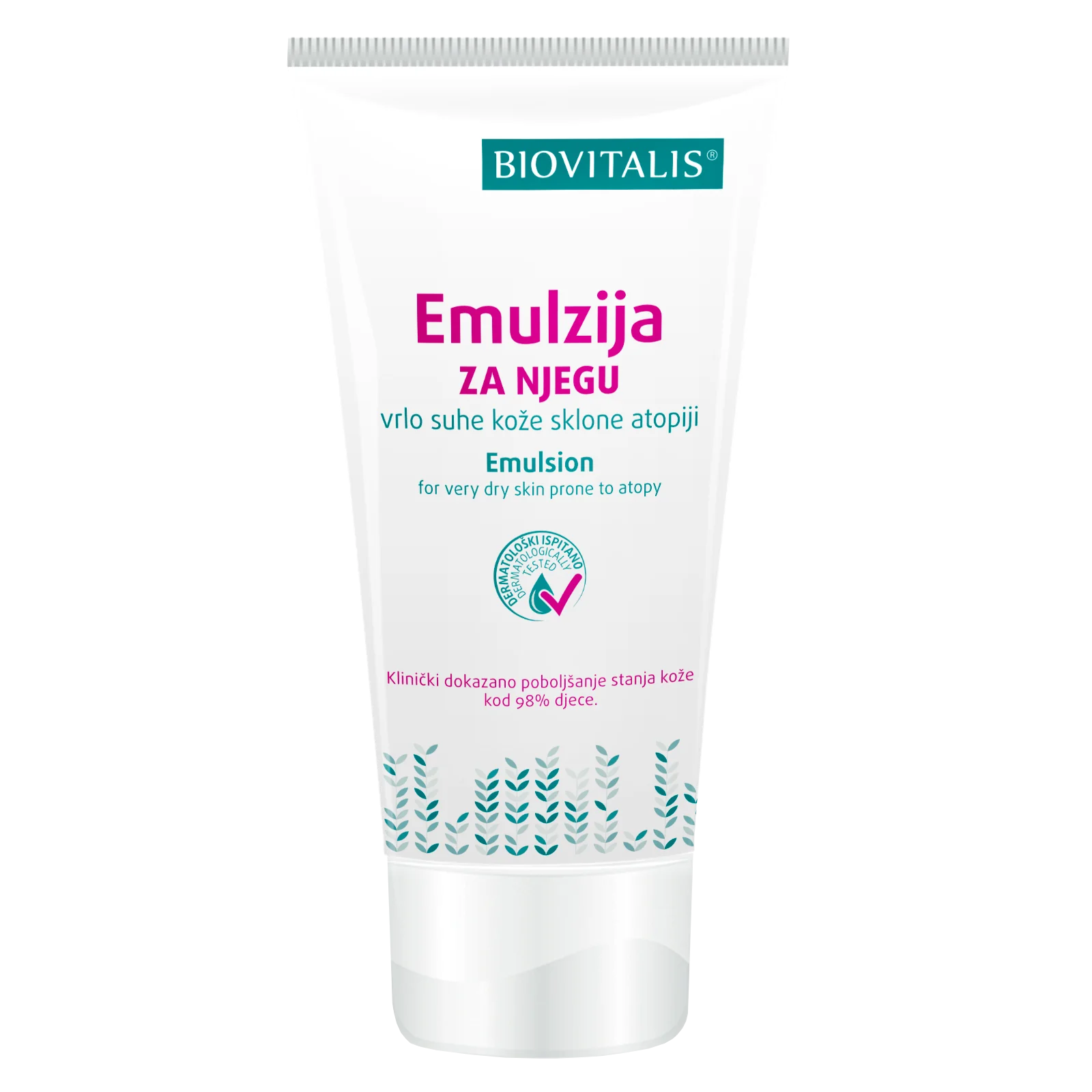 BIOVITALIS® Emulzia pre starostlivosť o veľmi suchú pokožku so sklonom k atopii 1×150 ml, emulzia