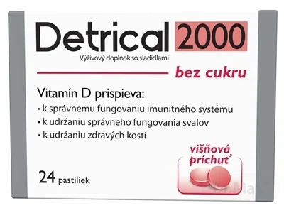 Detrical 2000 Vitamín D s príchuťou višňa