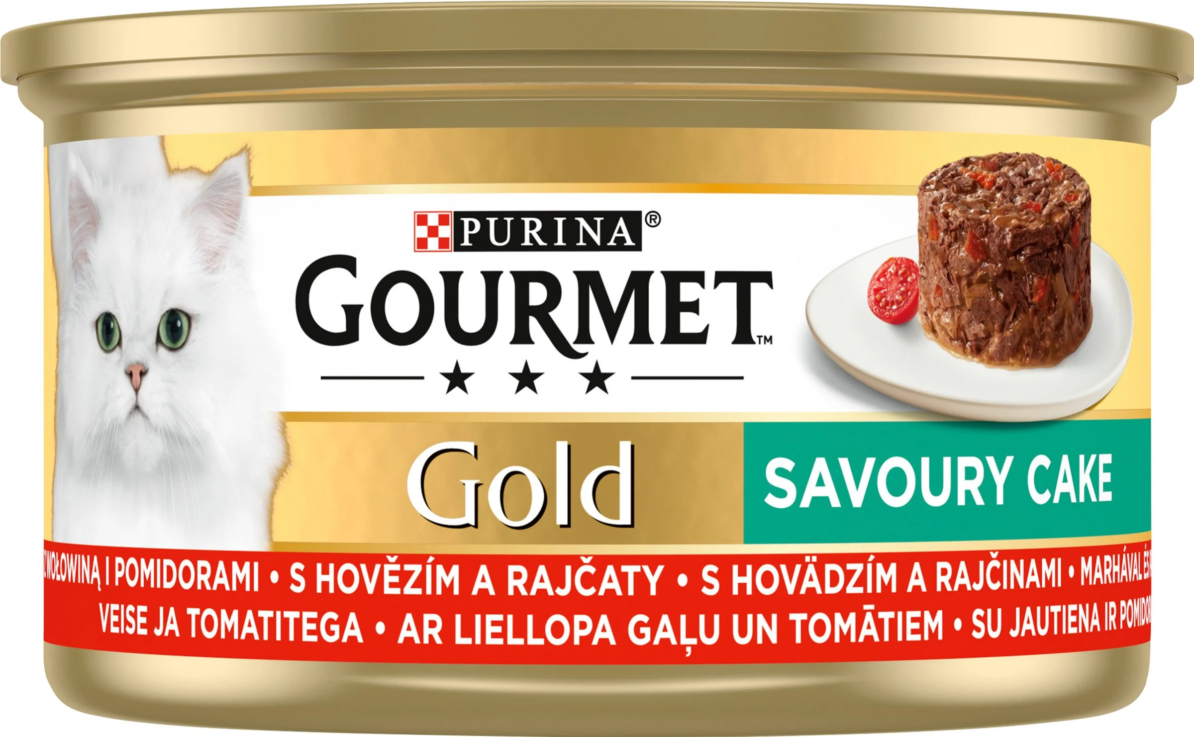 GOURMET GOLD Savoury Cake 24x85g s hovädzím a rajčinou