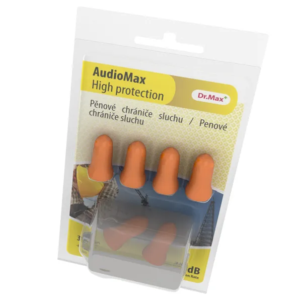 Dr. Max AUDIOMAX HIGH PROTECTION 3PARY 1×3 páry, penové chrániče sluchu