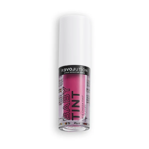 Revolution Relove, Baby Tint Fuchsia Lip & Cheek Tint, lícenka 1×1,40 ml, lícenka