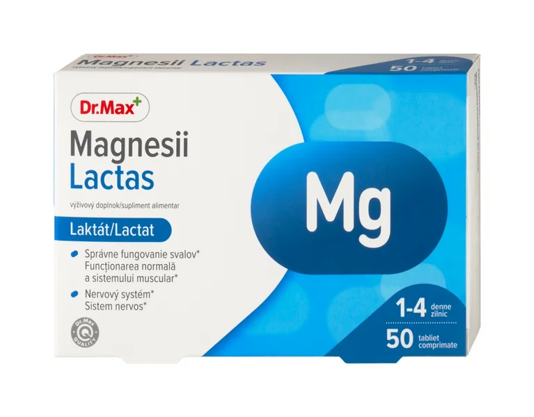 Dr. Max Magnesii Lactas 1×50 tbl, horčík