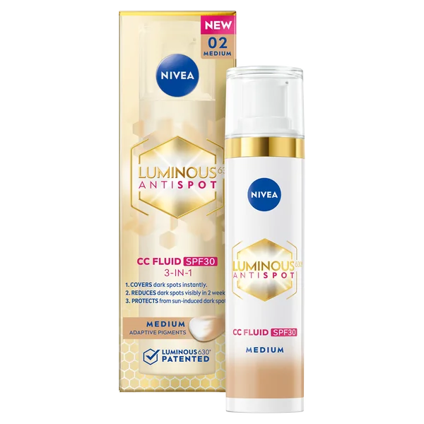 Nivea CC krém Cellular Luminous stredný 1×40 ml, CC krém