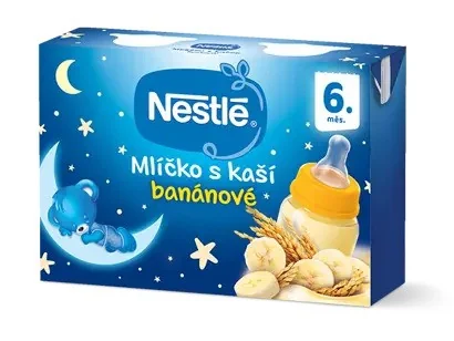 Nestlé Mliečko s kašou BANÁNOVÉ (od ukonč. 6. mesiaca, 2x200 ml (400 ml))