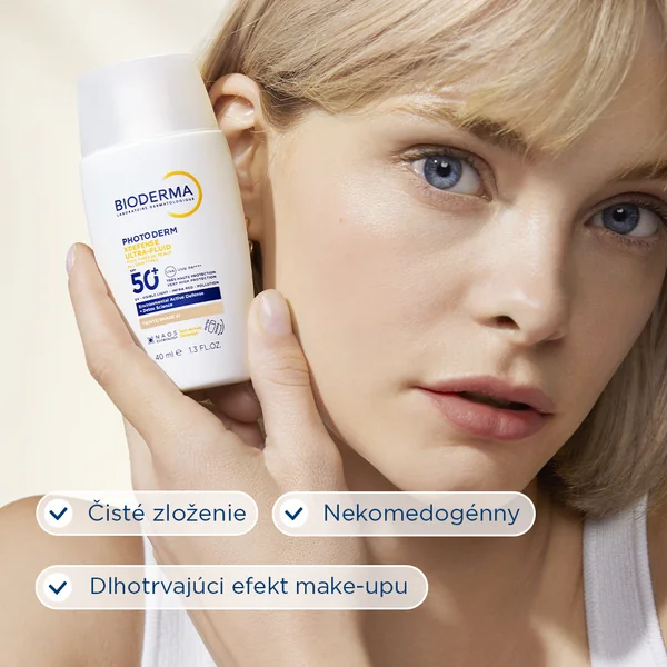 BIODERMA Photoderm XDefense tónovaná ultrafluidná ochrana SPF 50+ veľmi svetlá 1×40 ml, ultrafluidná ochrana na tvár