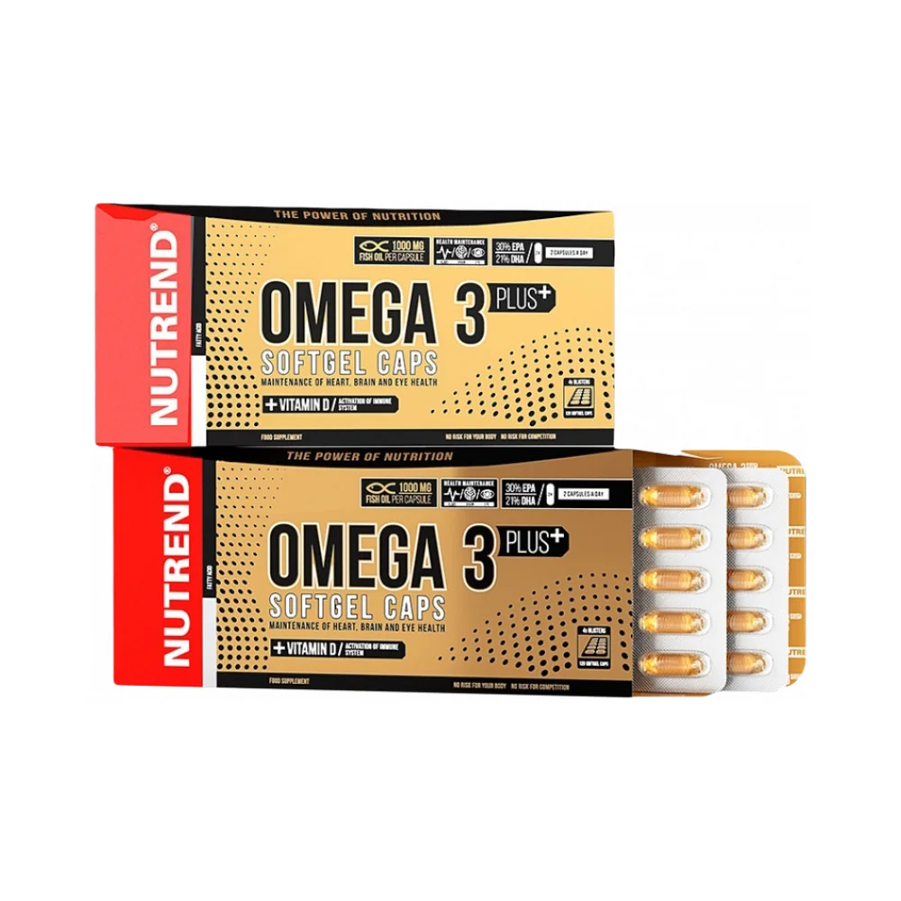 Nutrend Omega 3 Plus Softgel Caps 120 kapsúl