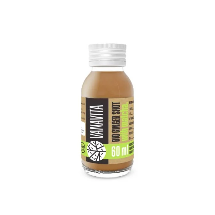 Gymbeam vanavita bio ginger shot matcha bp 60 ml