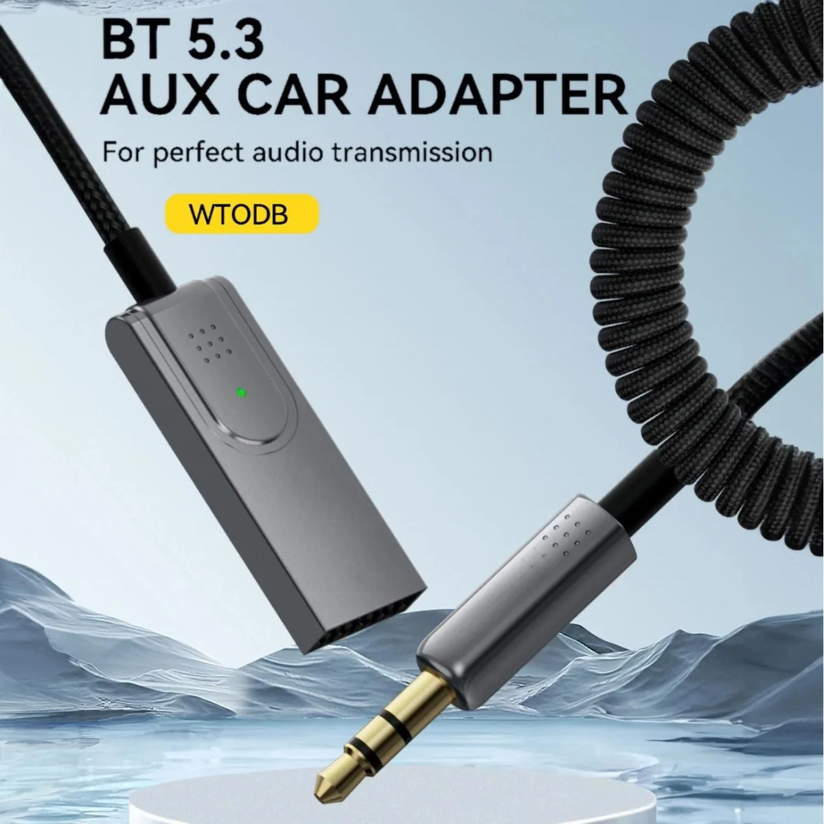 MG WTODB Bluetooth audio adaptér 3.5mm jack, šedý 