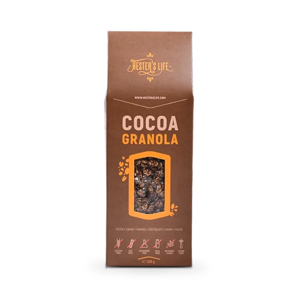 Hester´s Life Granola cocoa 1×320 g, granola