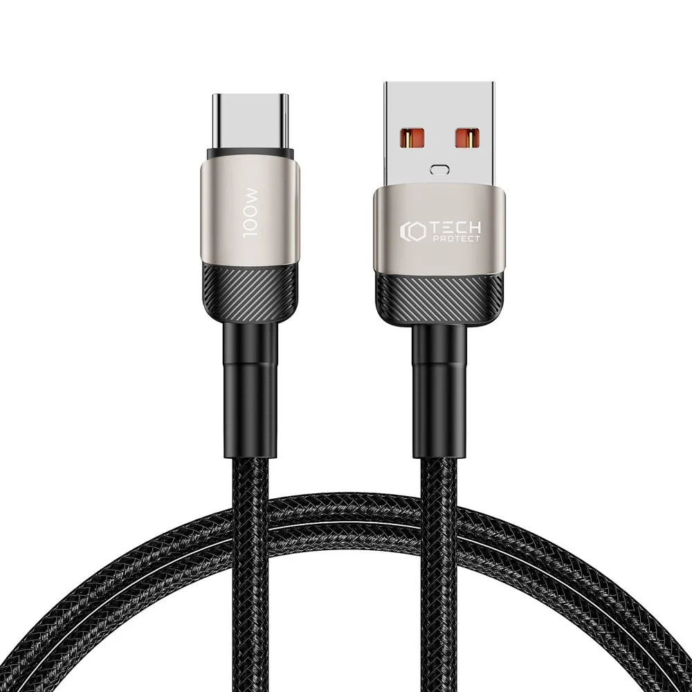 Tech-Protect Ultraboost Evo kábel USB / USB-C 100W 5A 1m, titanium 