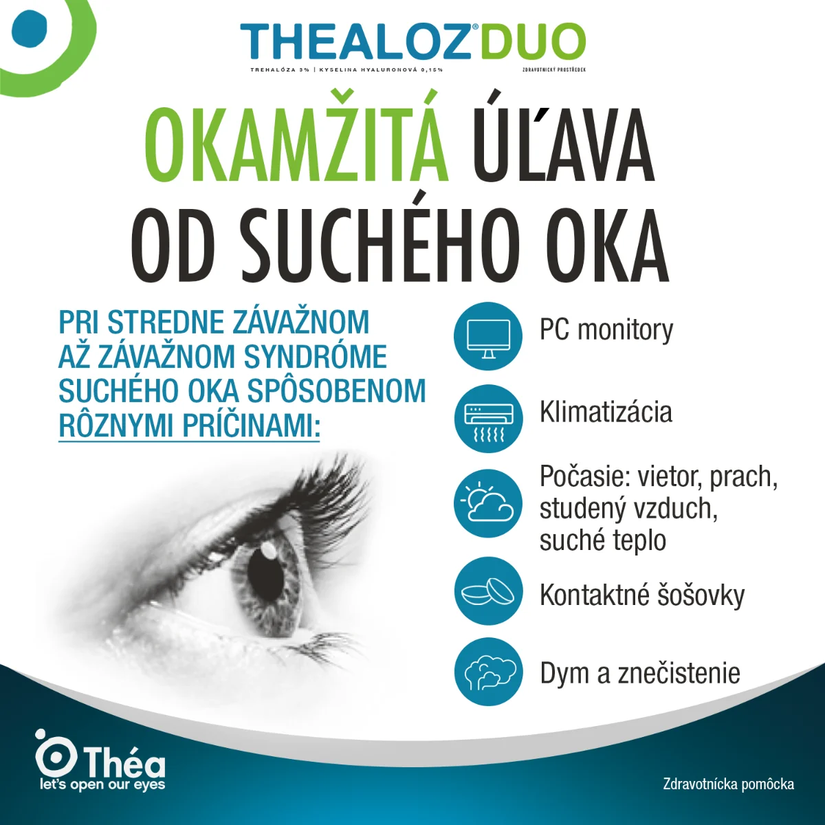 Thealoz Duo 1×10 ml, očné kvapky