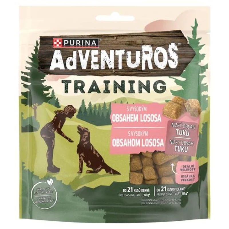 PURINA ADVENTUROS Tréningové pochúťky s príchuťou lososa 115g