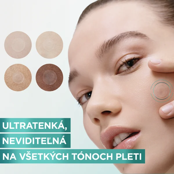 Garnier Hydrokoloidné neviditeľné náplasti na nedokonalosti s BHA 1×22 ks, náplaste na nedokonalosti