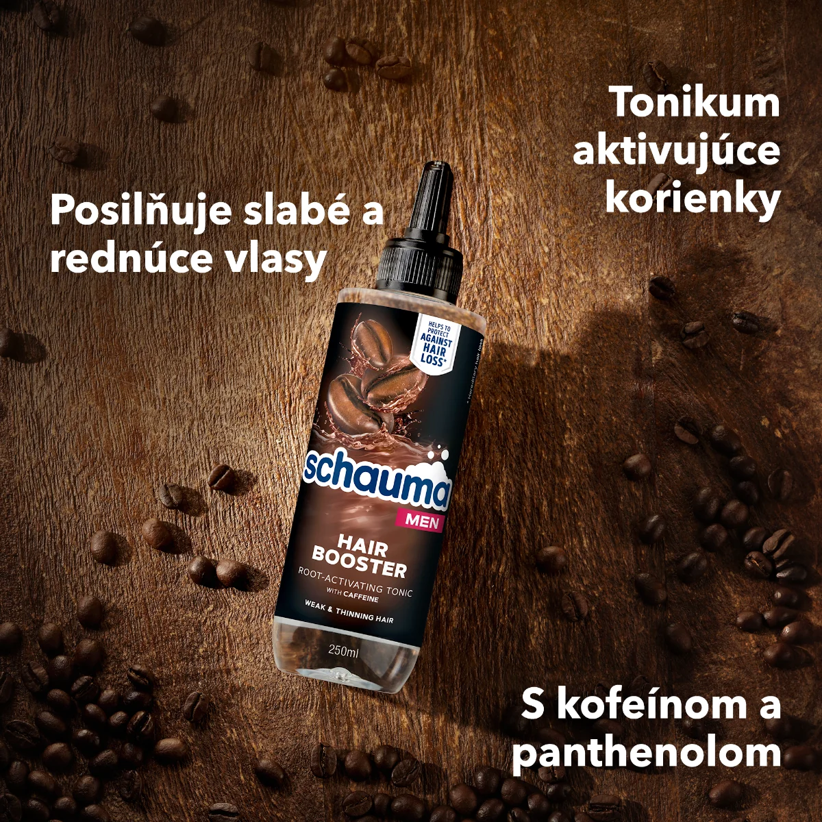 Schauma Men tonikum na vlasy Hair Booster 1×200 ml, vlasové tonikum