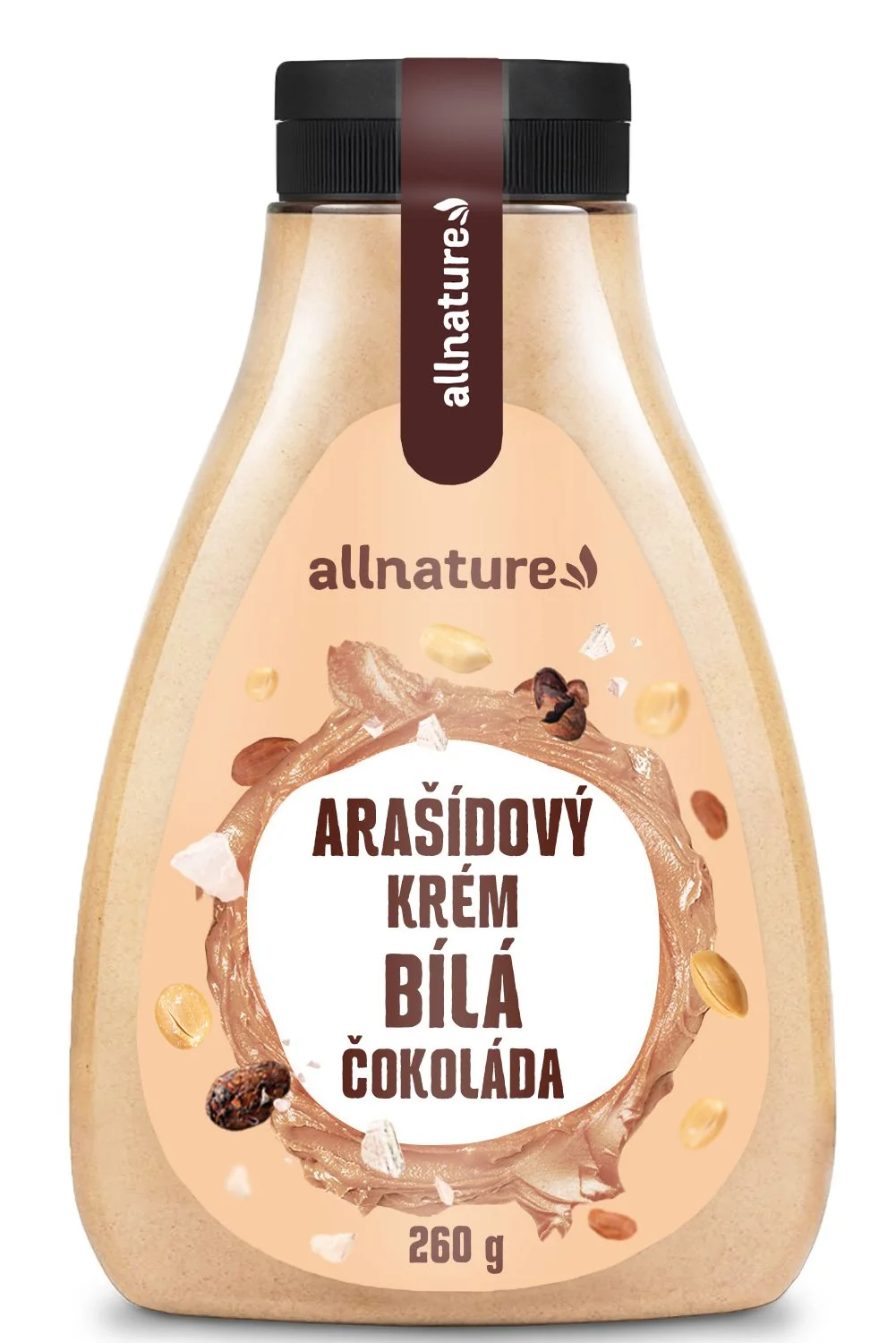 Allnature Arasidovy Krem S Bielou Cokoladou 260g