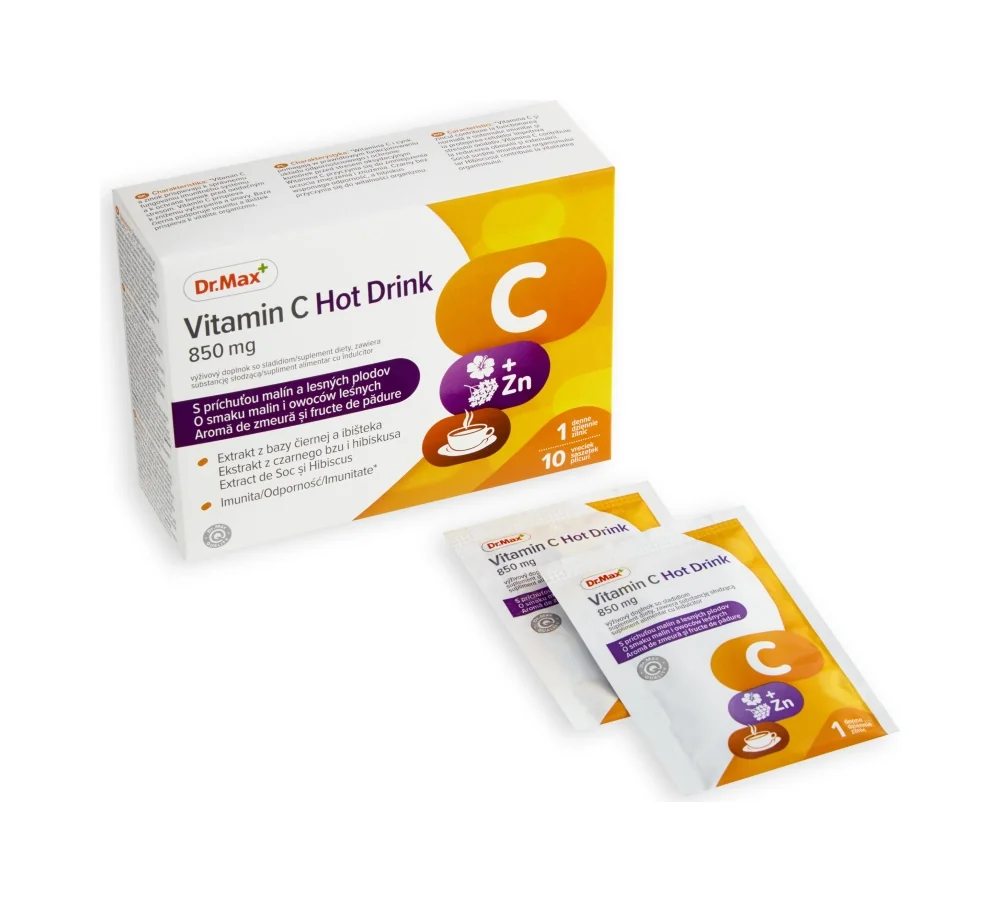 Dr. Max Vitamin C Hot Drink 1×10 vreciek, na prípravu teplého nápoja