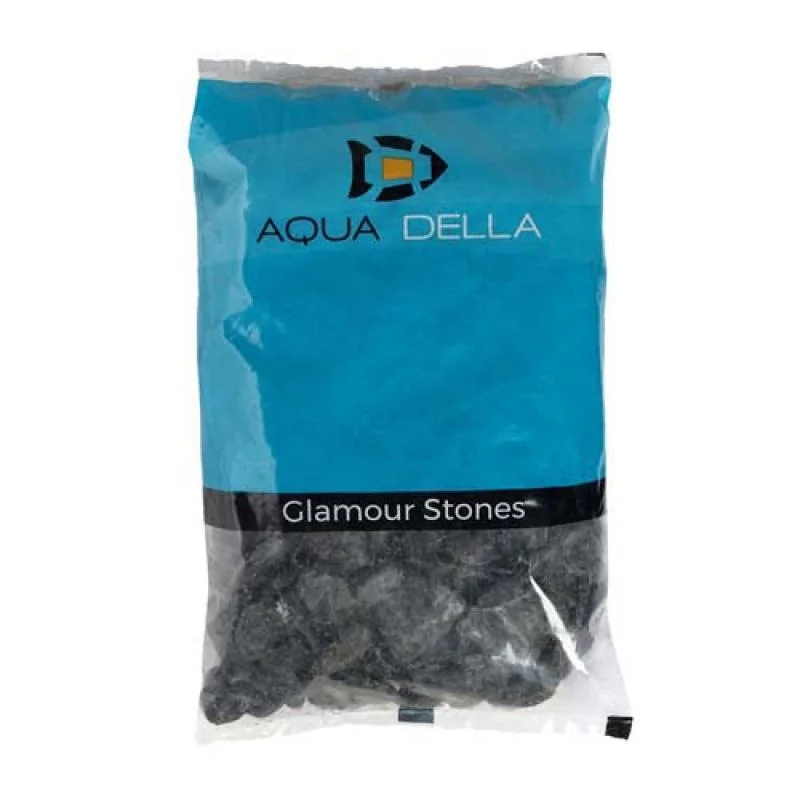 EBI AQUA DELLA AQUARIUM GRAVEL PEBBLES black 2kg štrk do akvária 