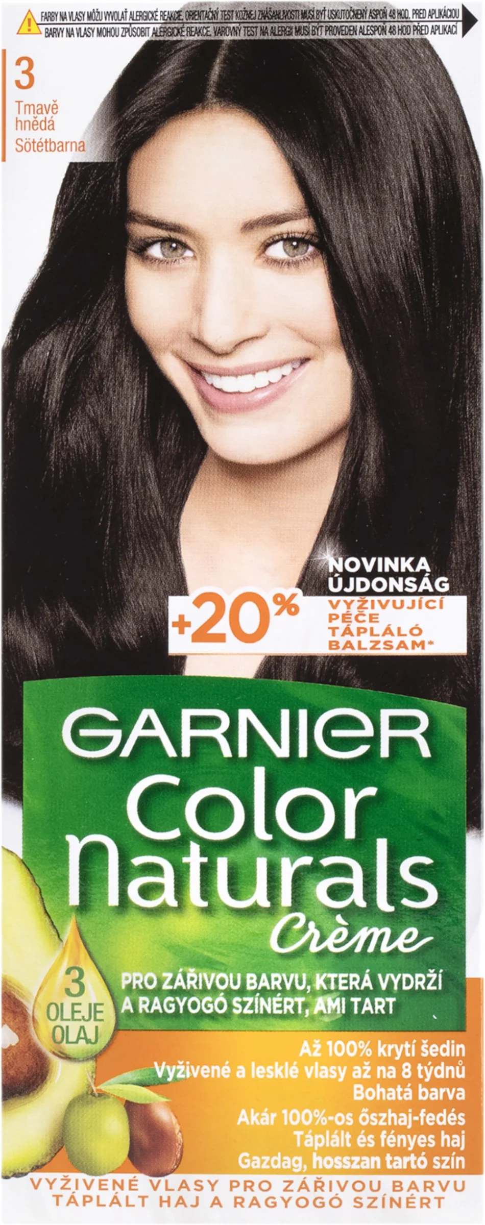 GARNIER Color Naturals CN 3.0 - tmavohnedá