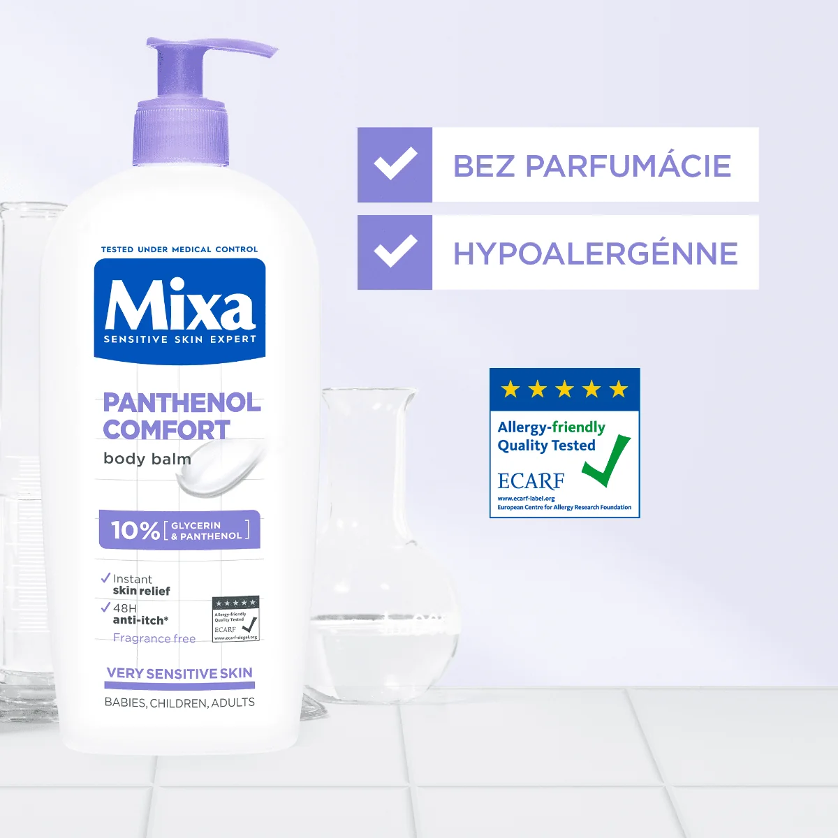 Mixa ATOPIANCE Calming body balm 1×400 ml, upokojujúce telové mlieko