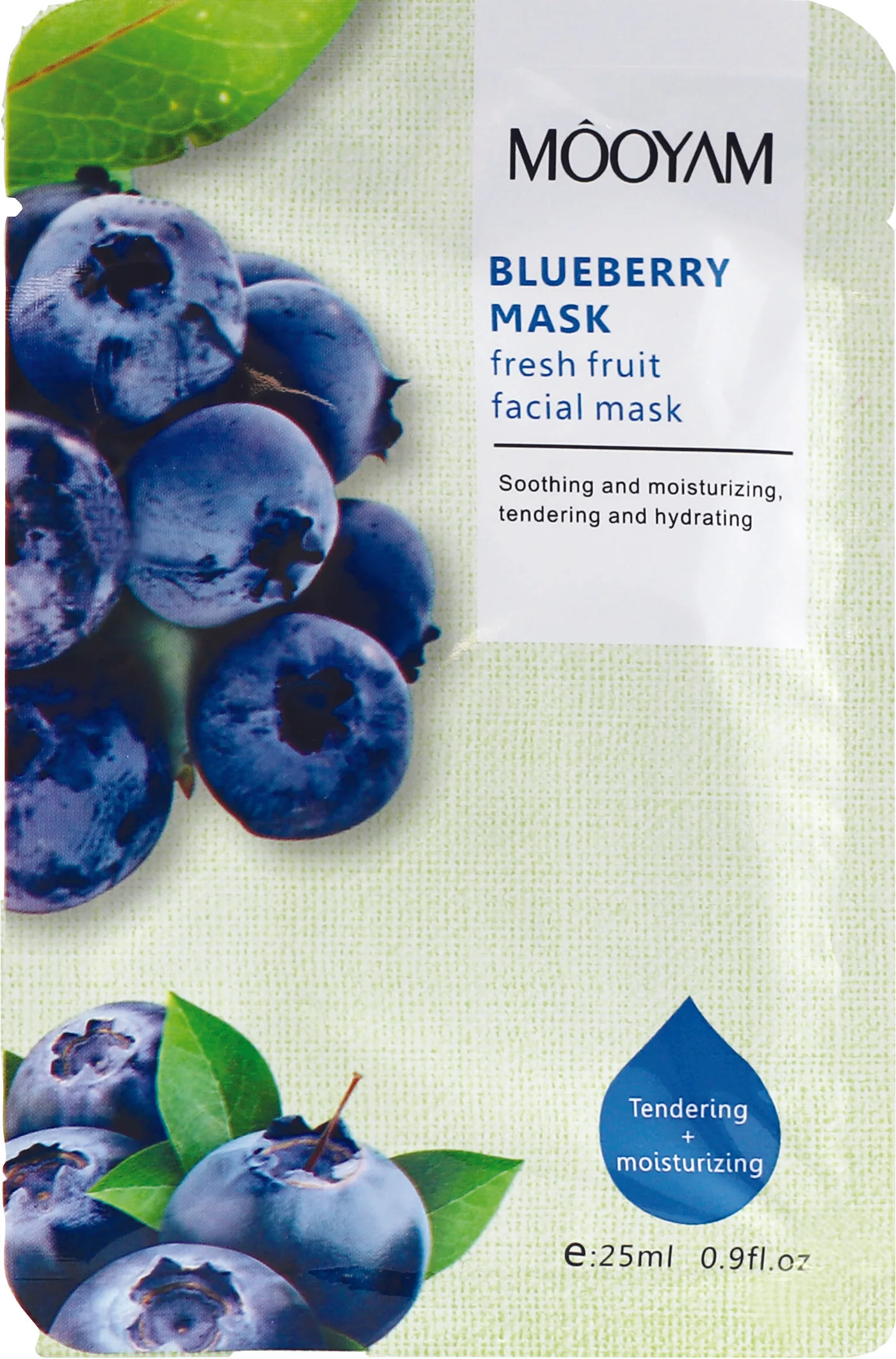 Mooyam pleťová maska Blueberry