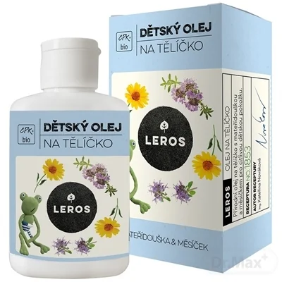 LEROS BIO detský olej na telíčko 100 ml