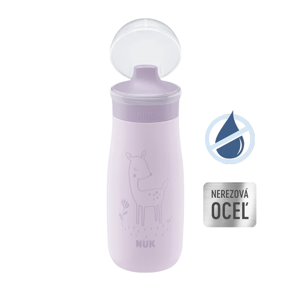 NUK flaša Mini-Me Sip nerez 300 ml (9+ m.) 1×1 ks, nerezová fľaša