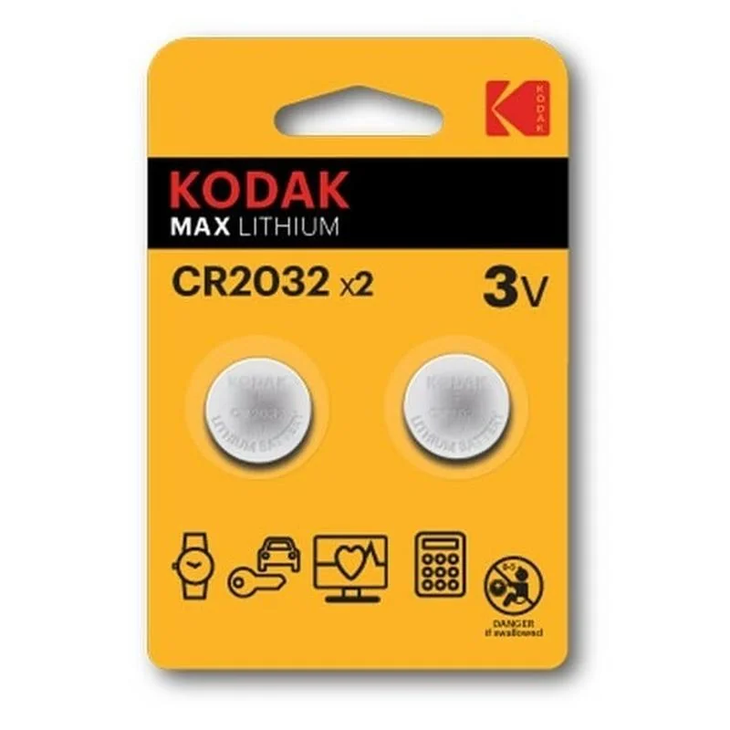 Kodak Max Lithium CR2032 lítiové gombíkové batérie 3V 2ks 0887930417685