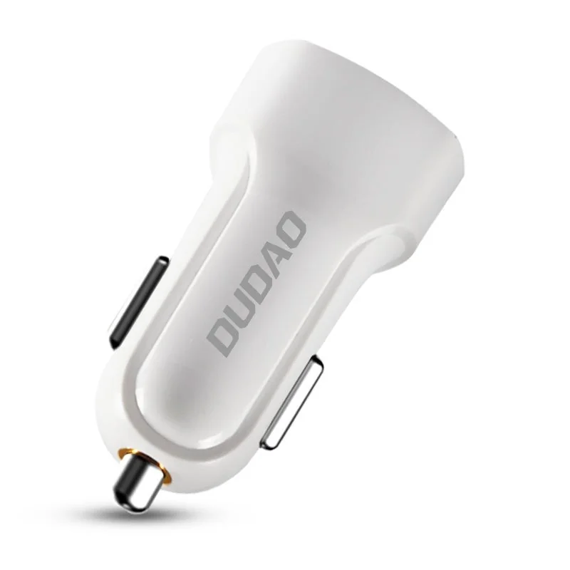 Dudao R7 autonabíjačka 2x USB 2.4A + 3in1 Lightning / Type C / micro U SB, biela