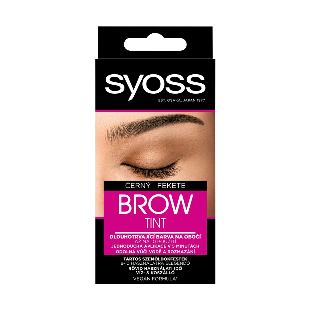 Syoss Brow Tint farba na obočie Čierny