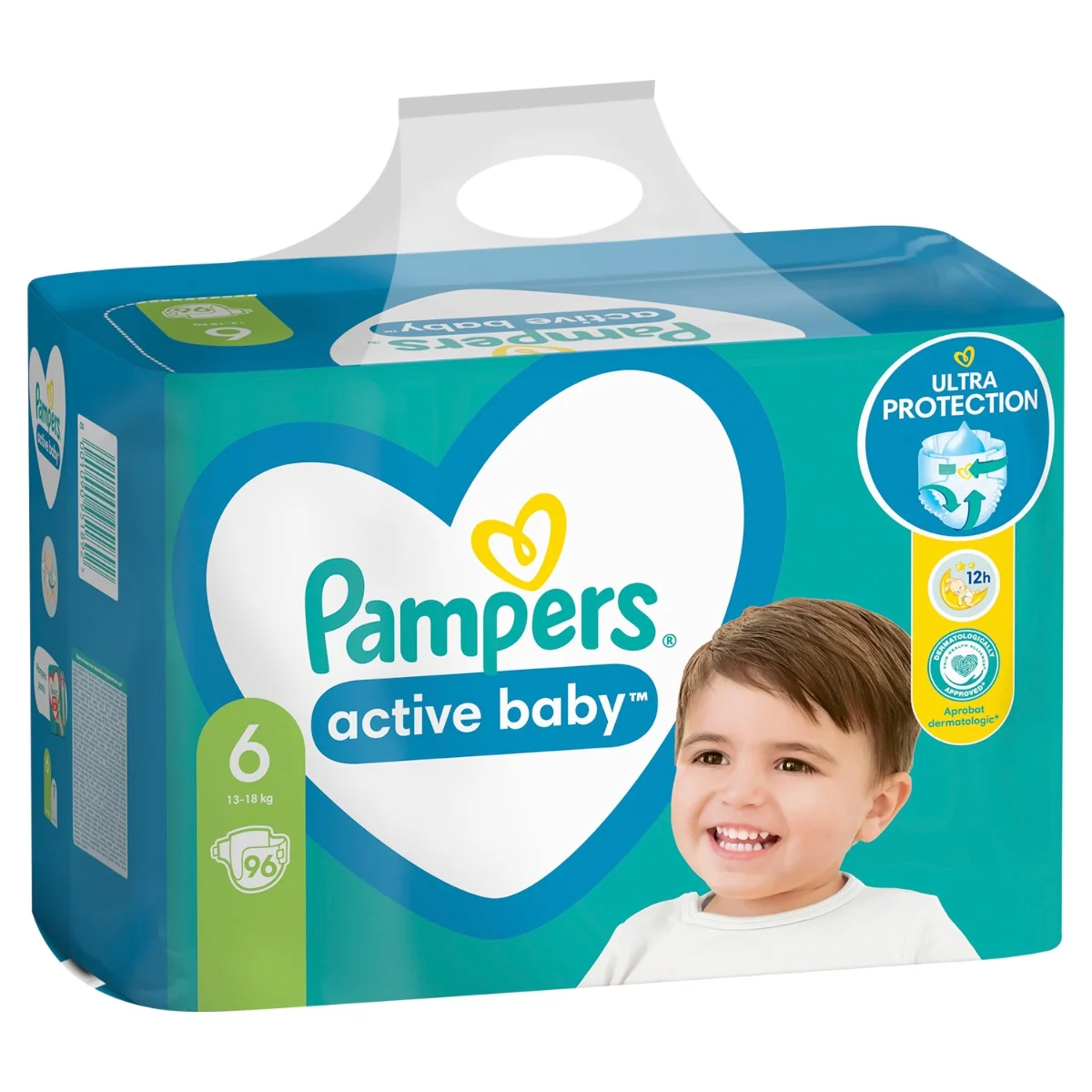 Pampers Active Baby Veľ. 6,96 ks,13kg - 18kg 1×96 ks, plienky