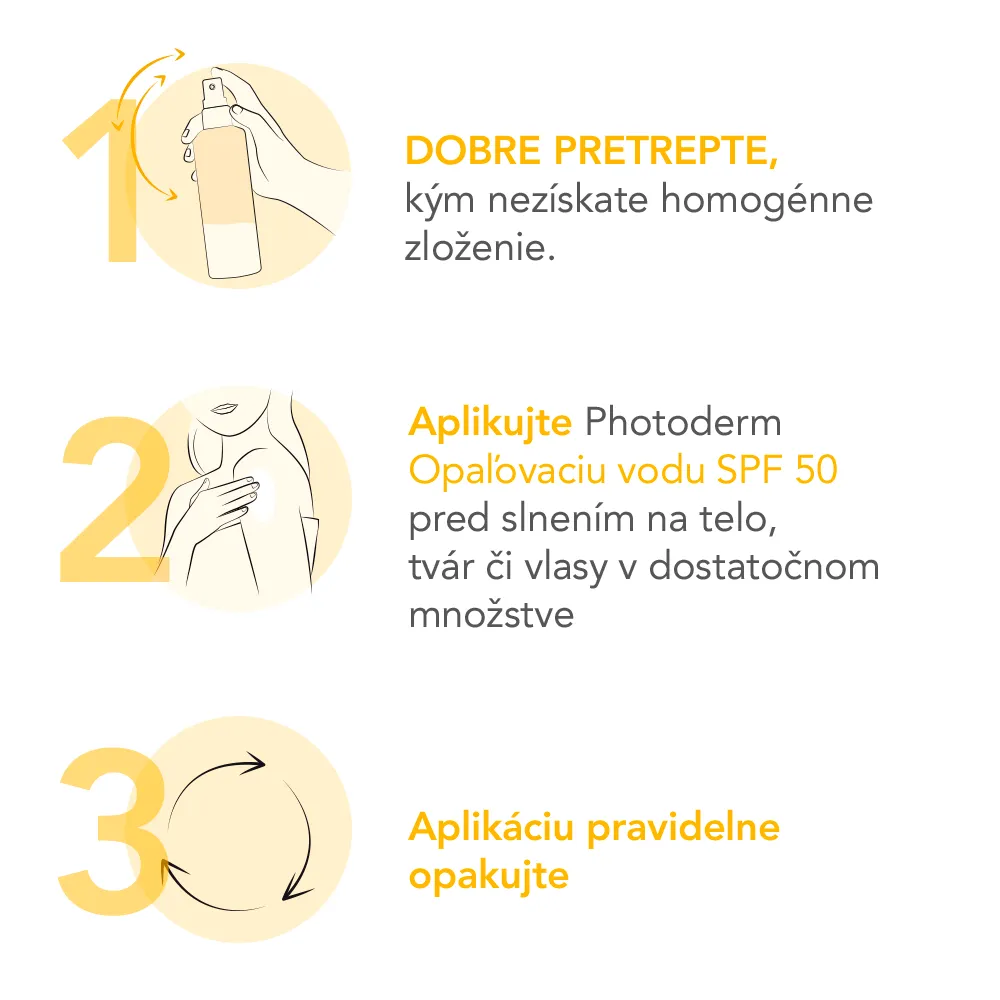 BIODERMA Photoderm Opaľovacia voda SPF 50 ultra-ľahká antioxidačná slnečná ochrana 1×200 ml, opaľovacia voda