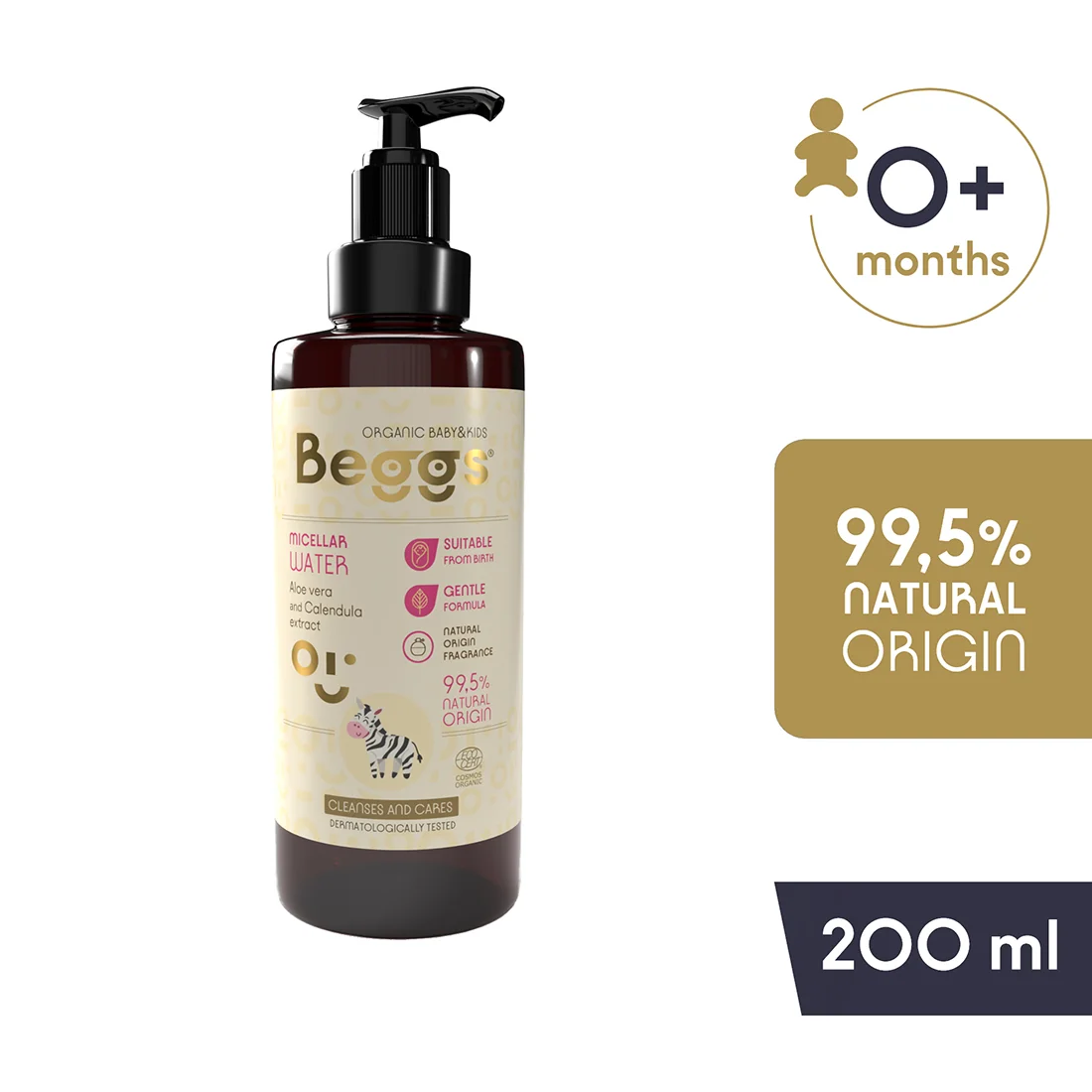 Beggs Detská micelárna voda 1×200 ml, micelárna voda