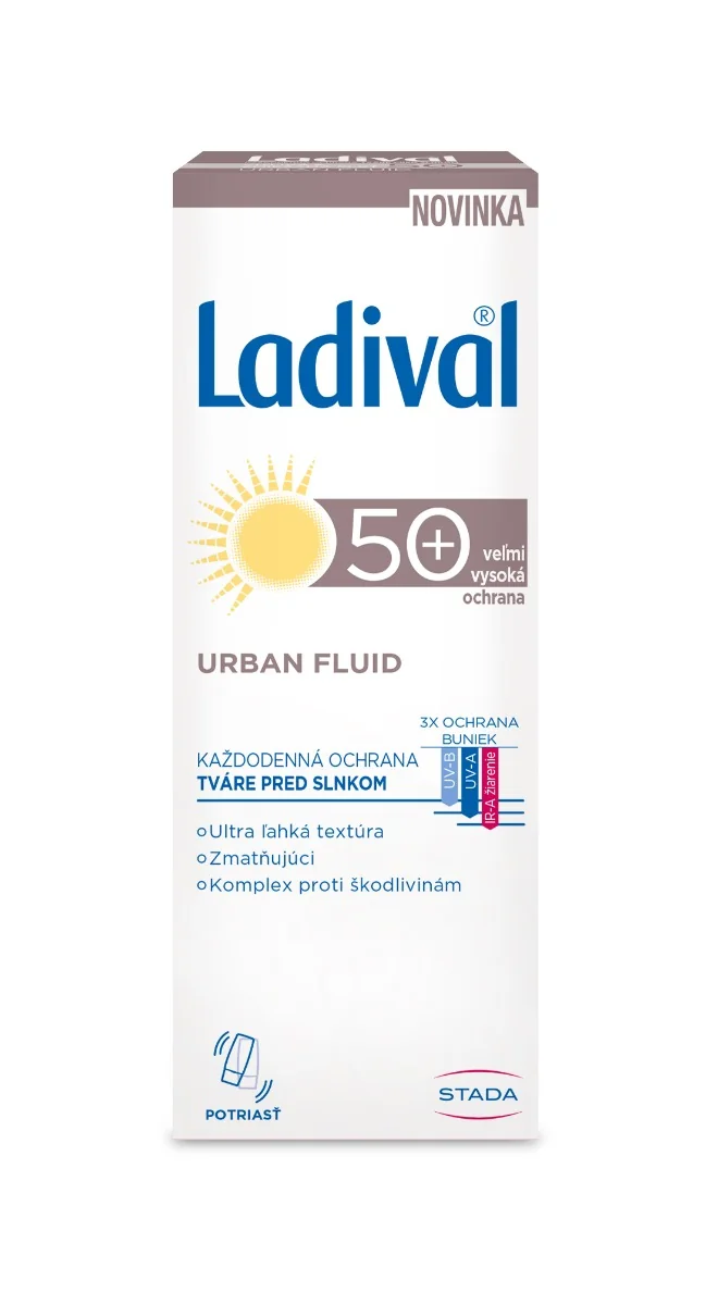 LADIVAL Urban Fluid OF 50+ 1×50 ml, krém na tvár, OF 50+