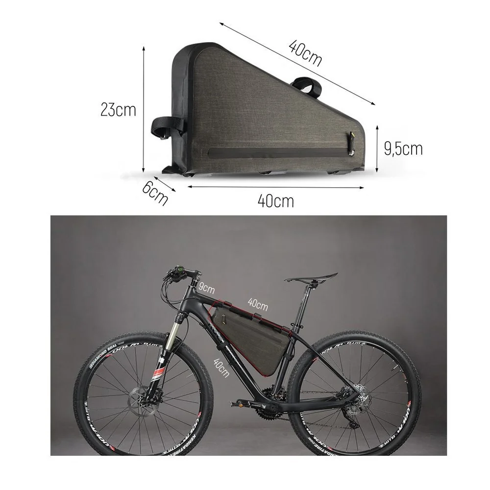 MG Bicycle Bag cyklistická taška 8L, sivá 