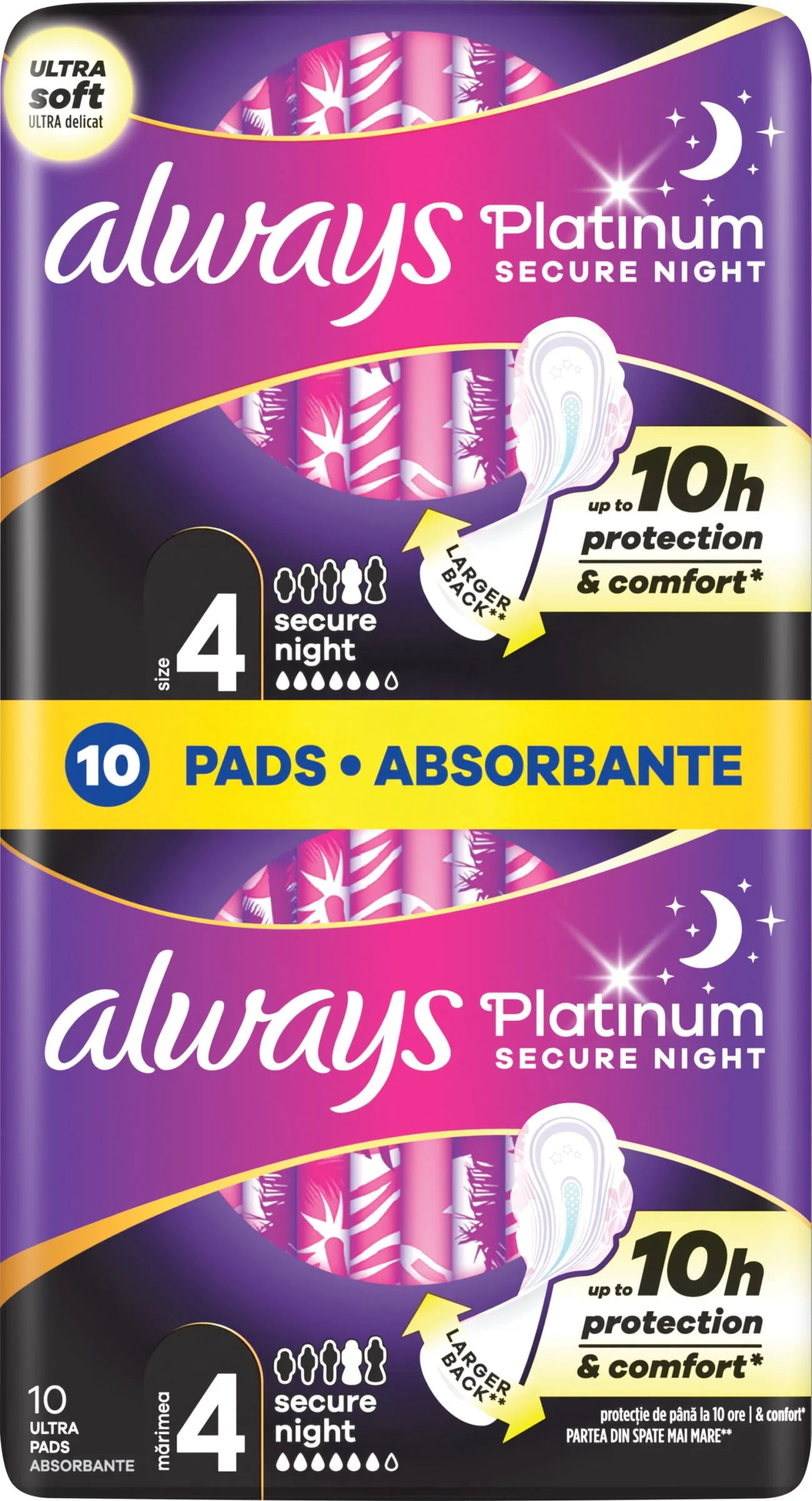 Always Platinum Duo Secure night 1×10 ks, hygienické vložky