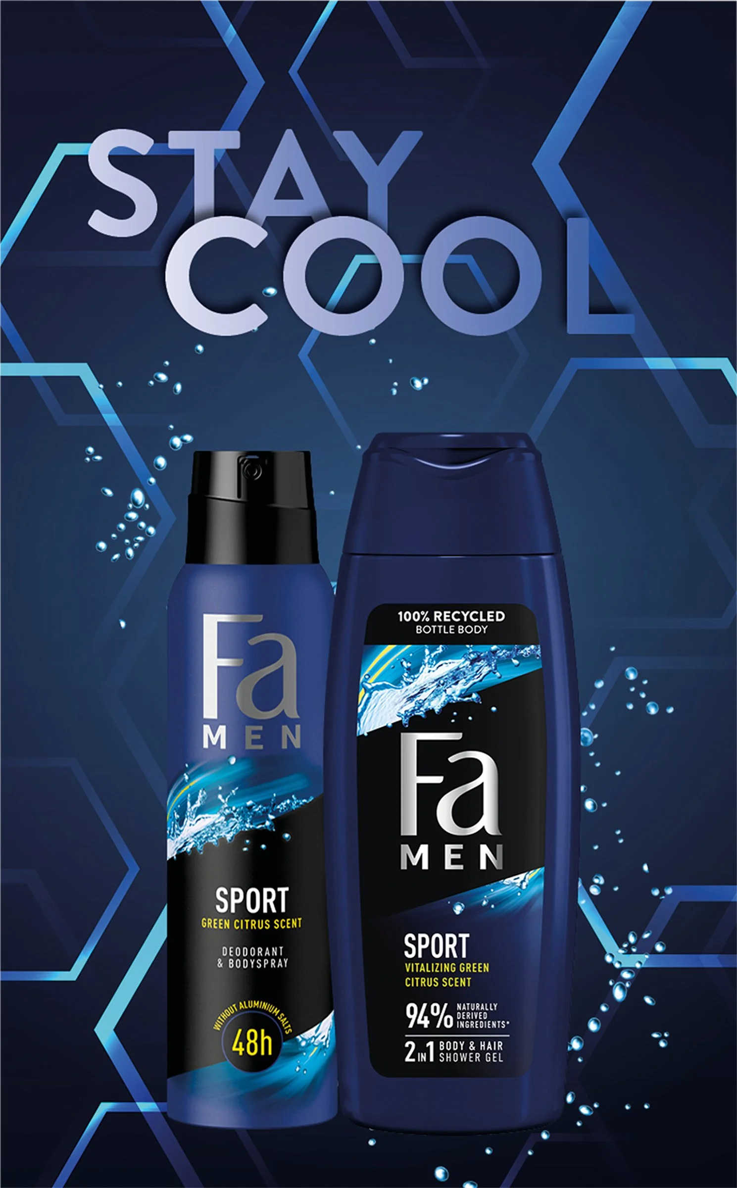 Fa k. MEN Stay cool (sg250ml+ deo150ml)