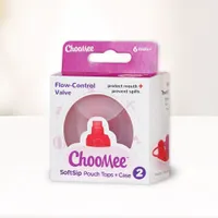 ChooMee SoftSip náustky na kapsičku 2ks v puzdre - Red / Purple