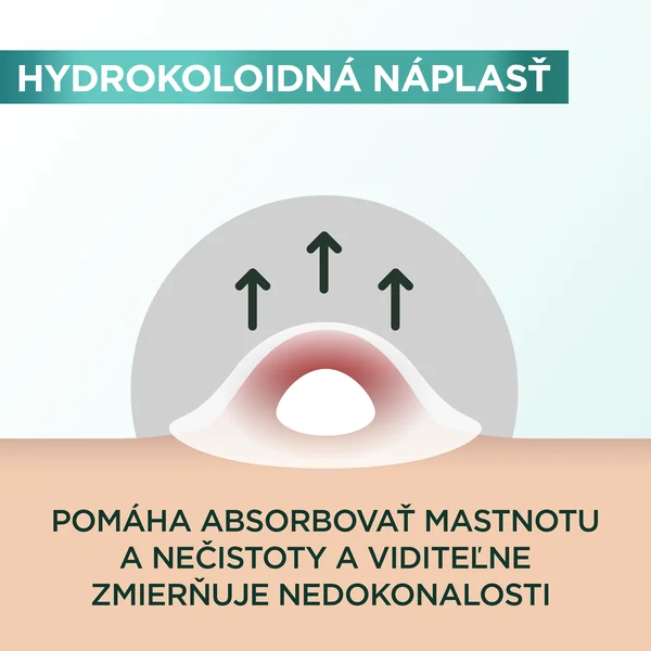 Garnier Hydrokoloidné neviditeľné náplasti na nedokonalosti s BHA 1×22 ks, náplaste na nedokonalosti