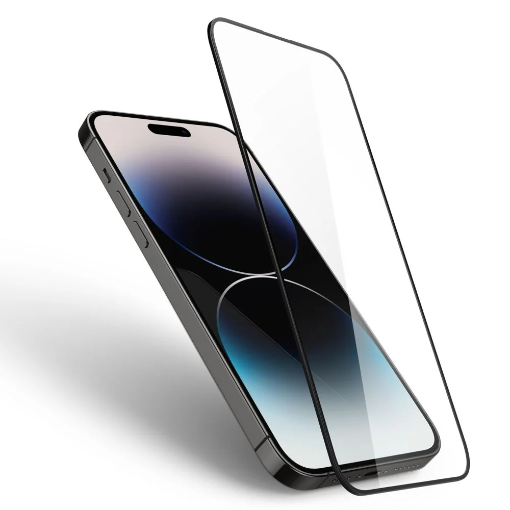 Spigen Glas.Tr Slim Full Cover ochranné sklo na iPhone 14 Pro, čierne 