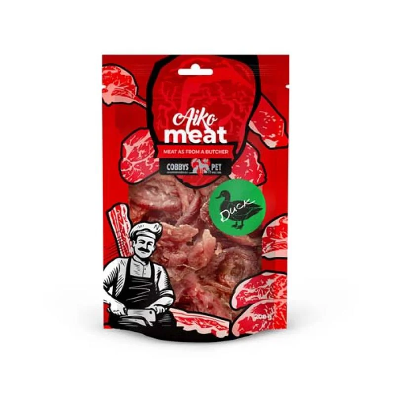 COBBYS PET AIKO Meat mäkké kačacie krúžky 200g 