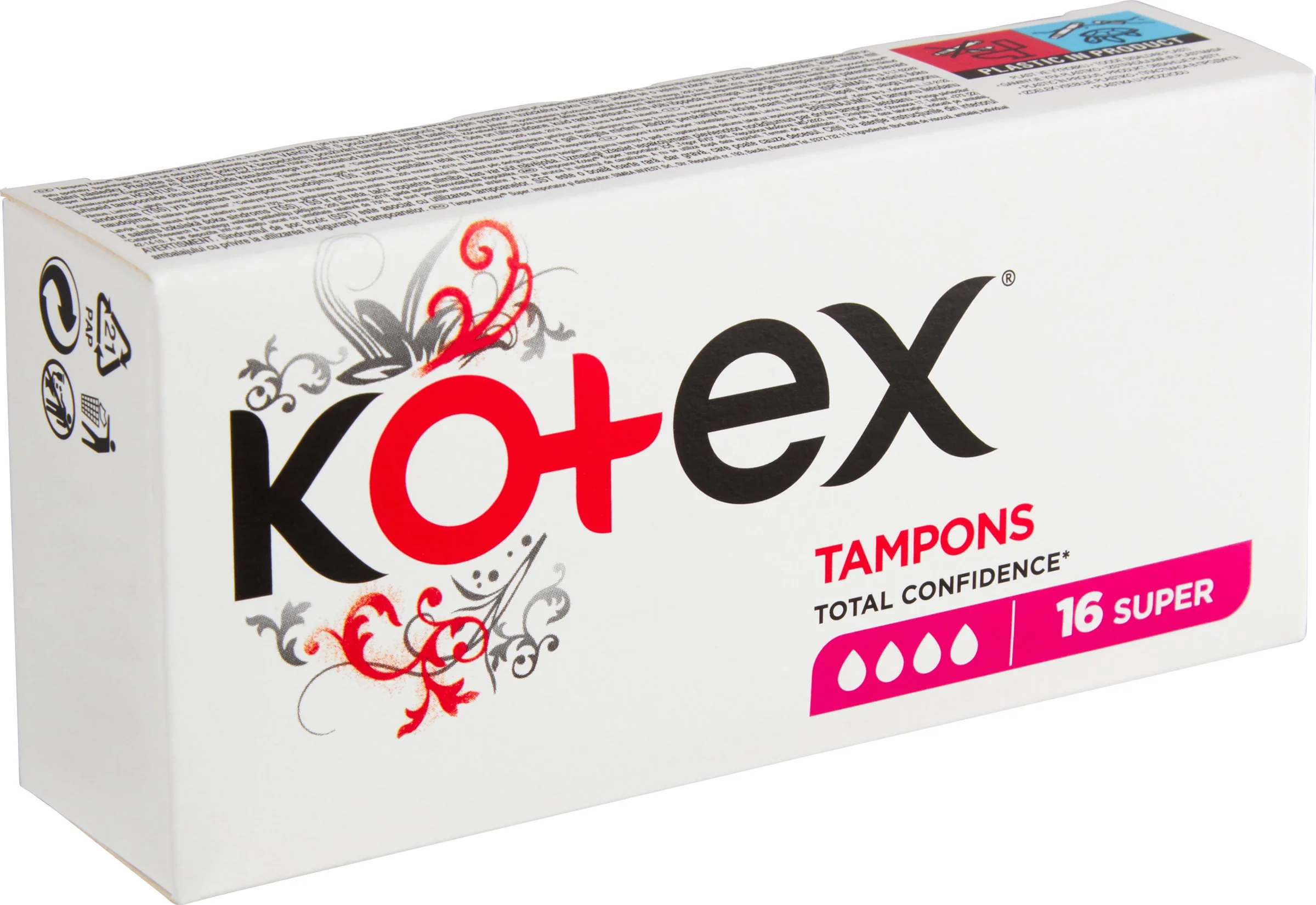 KOTEX tampóny Super 16 ks 1×1 ks