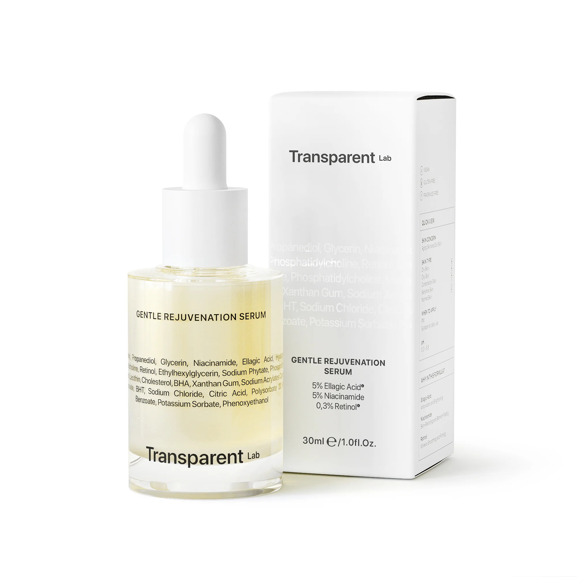 Transparent Lab GENTLE REJUVENATION Rozjasňujúce sérum