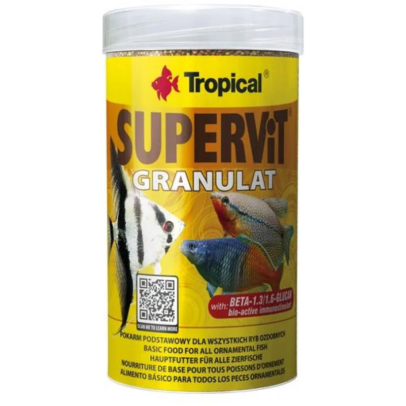 TROPICAL Supervit Granulat 250ml/138g mnohozložkové granulované krmivo s beta-glukánom 