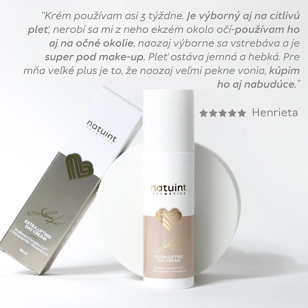 Natuint cosmetics - Exclusive - Spevňujúci krém denný s liftingovým efektom Exclusive - Extra Lifting Day Cream