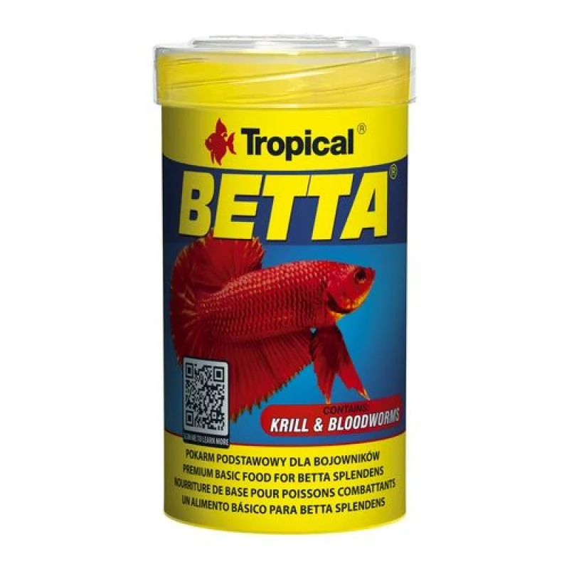 TROPICAL Betta 100ml/25g základné krmivo pre bojovnice 