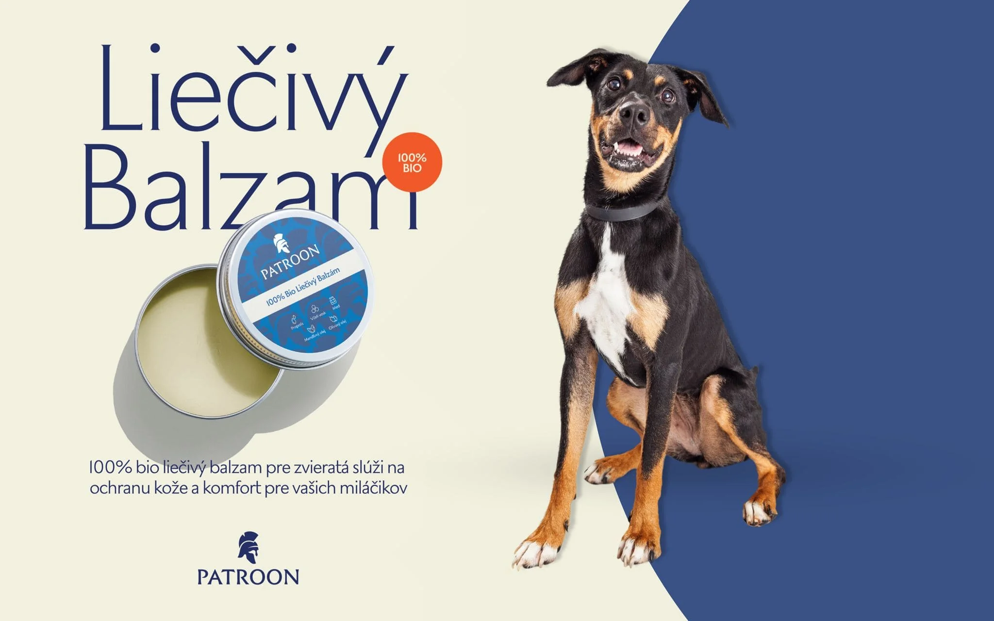 Patroon 100% Bio liečivý balzam 1×20ml, veterinárny prípravok